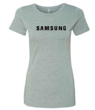 Samsung Dark Heather Gray Ladies T-Shirt