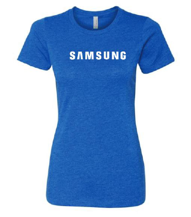 Samsung Royal Blue Ladies T-Shirt